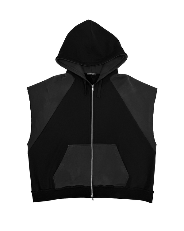 Sleeveless Zip Hoodie