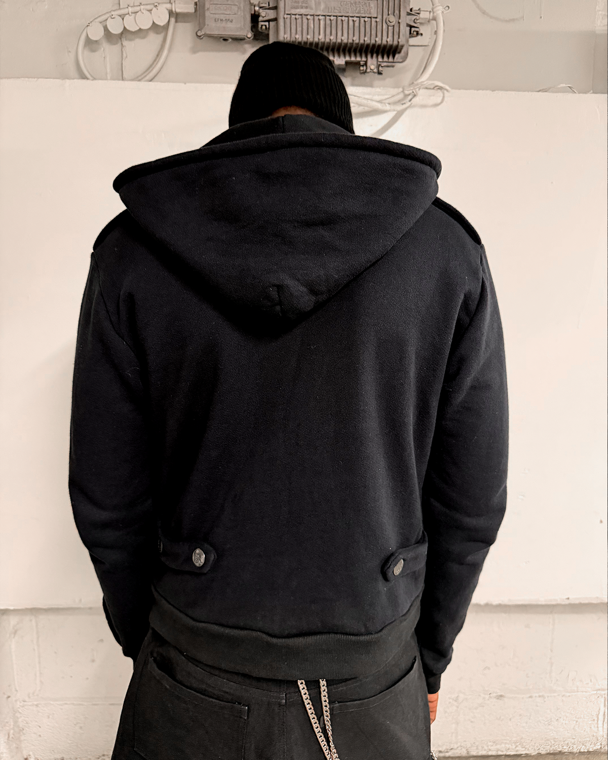 Epaulette Zip Hoodie