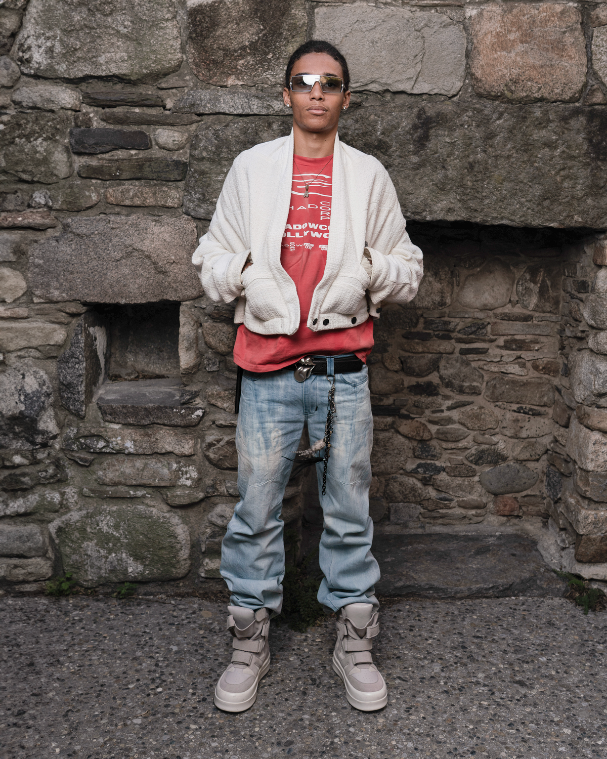 Sunfaded Red Tee
