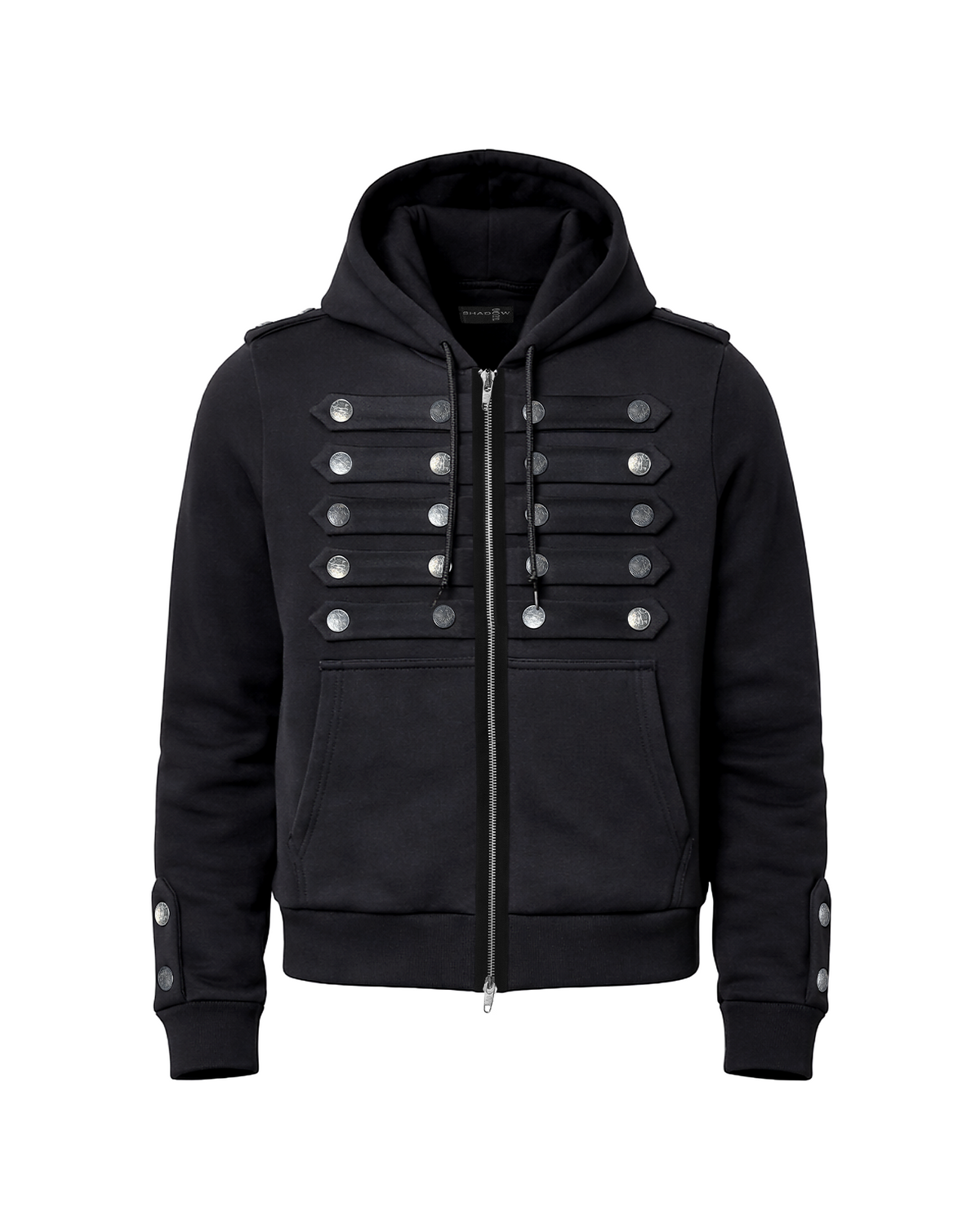 Epaulette Zip Hoodie